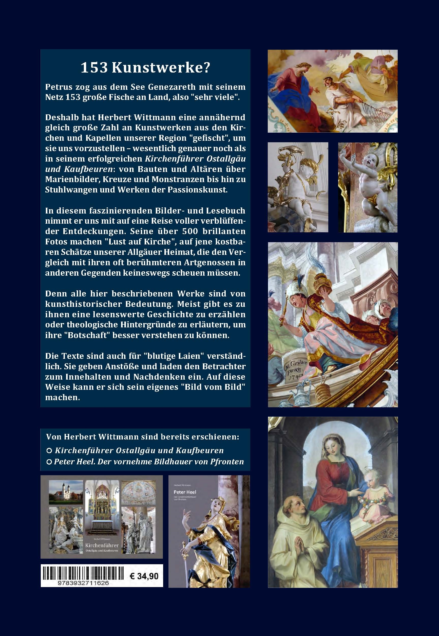 Back cover of 153 Sakrale Kunstwerke im Detail. Ostallgäu und Kaufbeuren