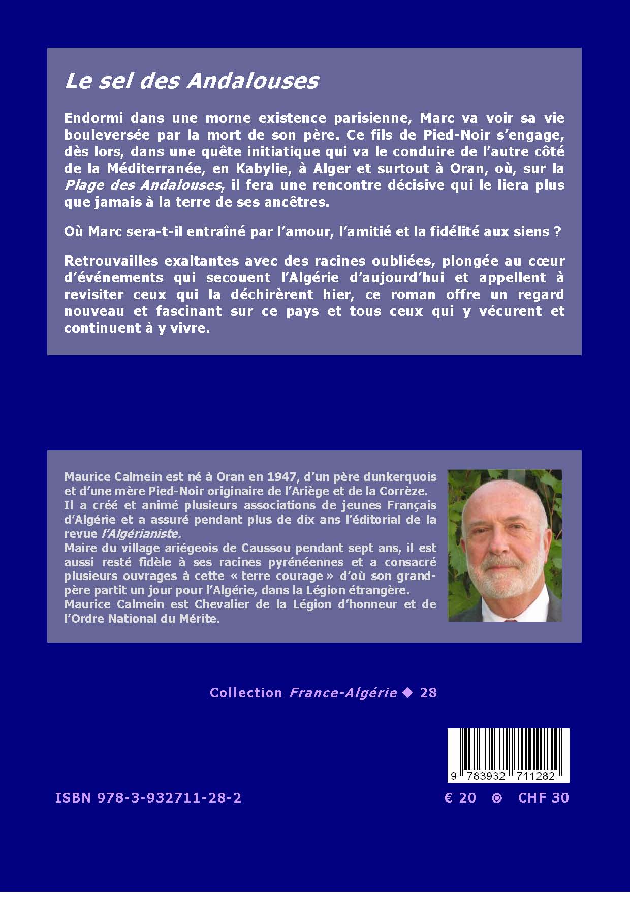 Back cover of Le sel des Andalouses